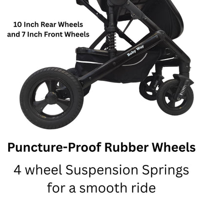 Versa 2in1 Open Bassinet Stroller with Sunshade and Cup Holder