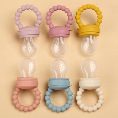 Silicone Baby Fruit Feeder – Warm Sand