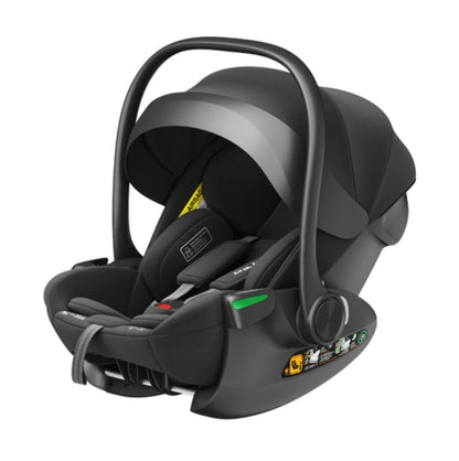 Crown i-Size Reclining Capsule Car Seat + 360 Rotating ISOFIX Base - BLACK