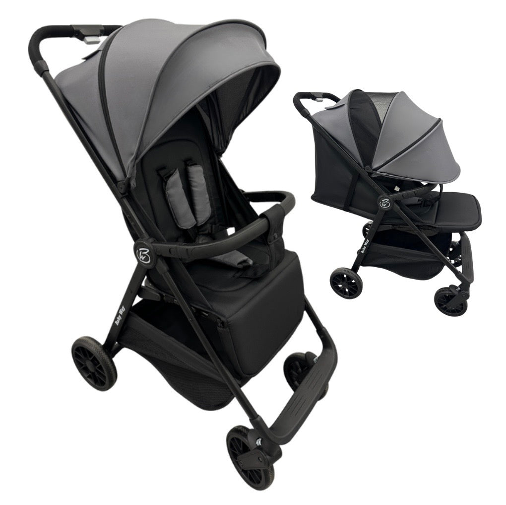 stroller travel friendly Roam Compact Travel-Friendly Stroller with Extended Canopy - BLACK