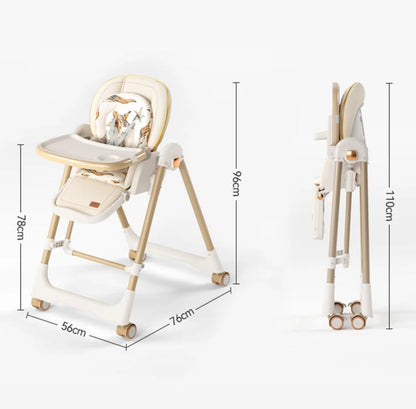 Jupiter Grey 2-in-1 Baby High Chair & Swing