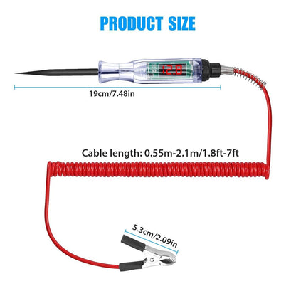 Auto Car Electrical Circuit Voltage Tester 5-90V Red