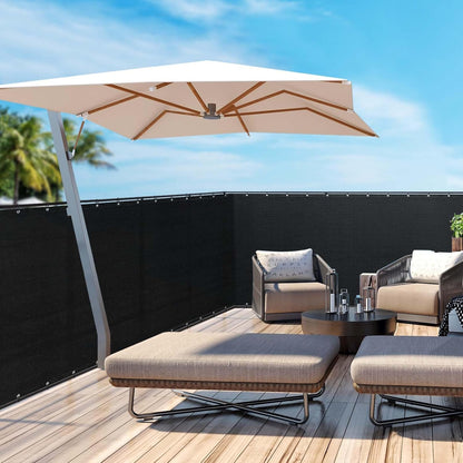 180GSM Privacy Fence Screen Black-1Mx7M