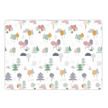 200x1800x1 cm Foldable Baby Playmat with Carry Bag - Cloud & Tree Double Sides-B