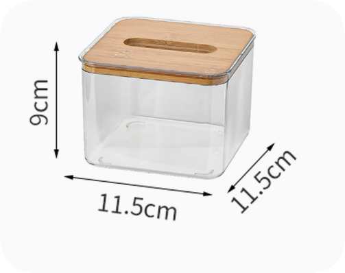 Transparent Tissue Box Holder