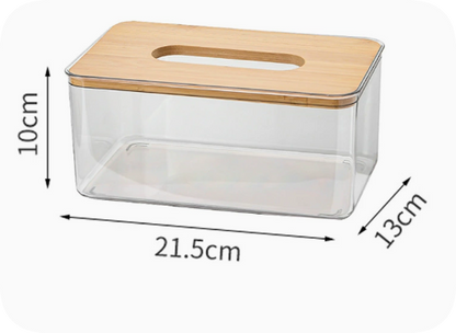 Transparent Tissue Box Holder