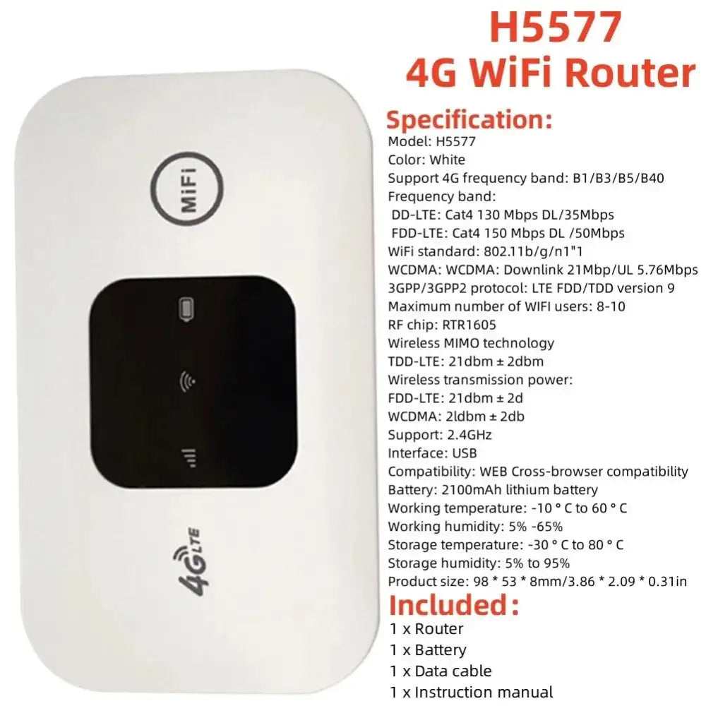 4G LTE Portable WiFi Router & Mobile Hotspot (8 different variants available)