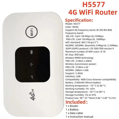 4G LTE Portable WiFi Router & Mobile Hotspot (8 different variants available)