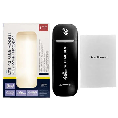 4G LTE USB WiFi Dongle & Mobile Hotspot (available in White & Black)