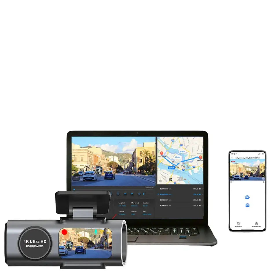 4K UHD Dash Cam with WiFi & GPS (different sizes and models available)