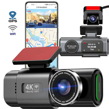 4K UHD Dash Cam with WiFi & GPS (different sizes and models available)