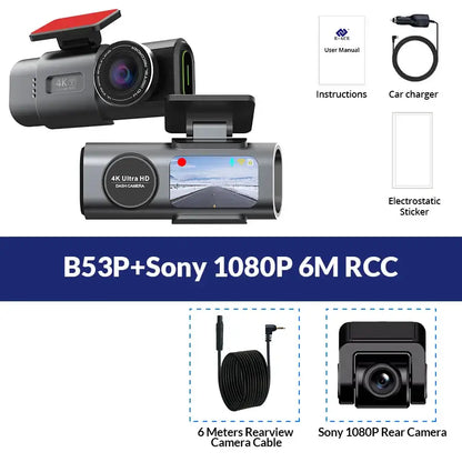 4K UHD Dash Cam with WiFi & GPS (different sizes and models available)