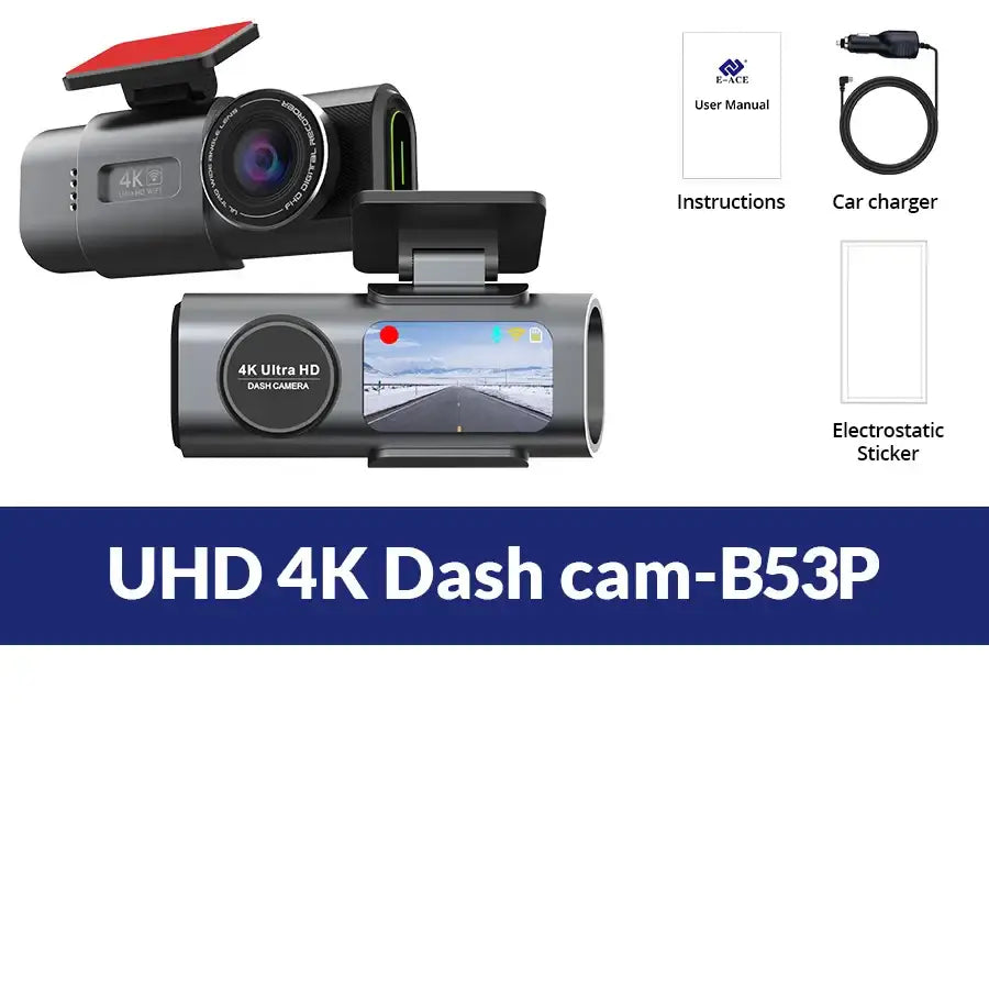 4K UHD Dash Cam with WiFi & GPS (different sizes and models available)