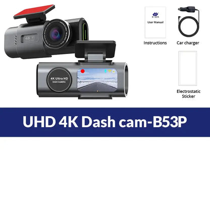 4K UHD Dash Cam with WiFi & GPS (different sizes and models available)