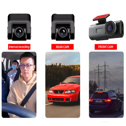 4K UHD Dash Cam with WiFi & GPS (different sizes and models available)