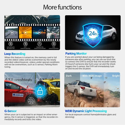 4K UHD Dash Cam with WiFi & GPS (different sizes and models available)