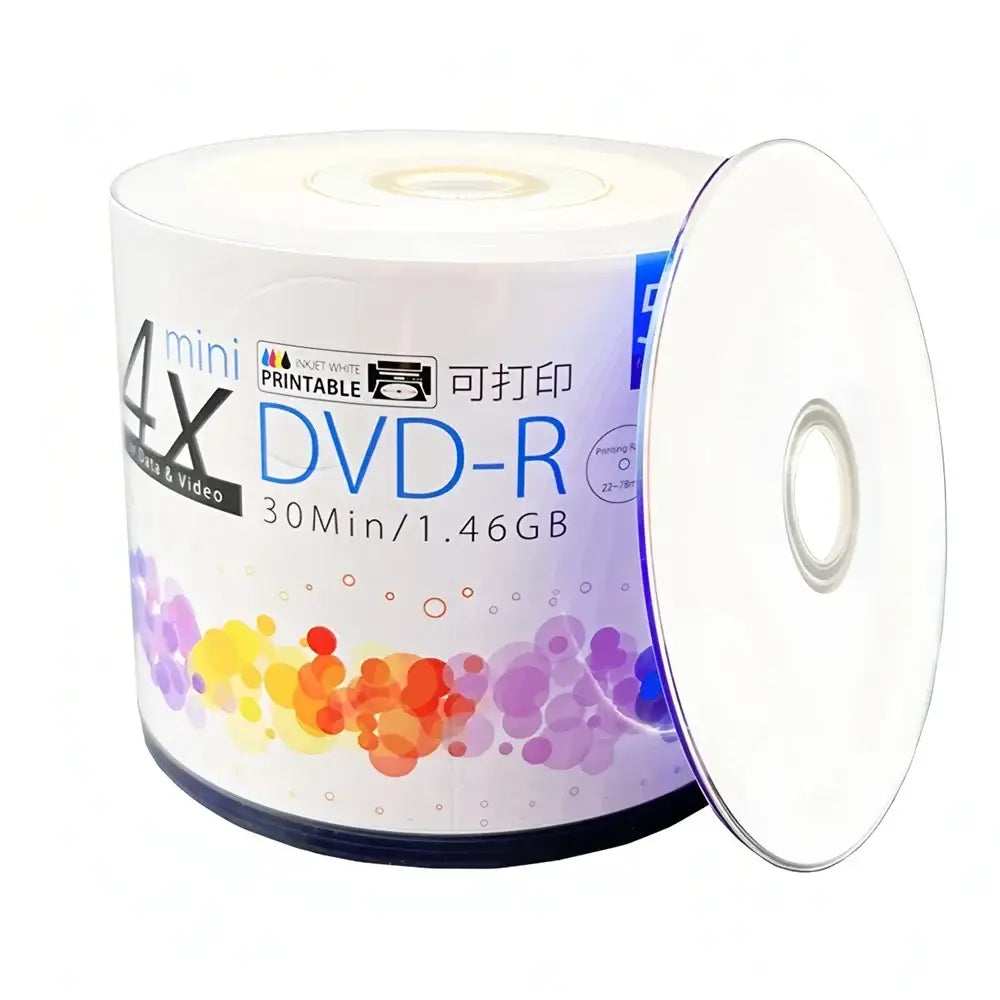 Ritek 8cm Mini DVD-R 1.46GB Blank Recordable Discs (4PCS)