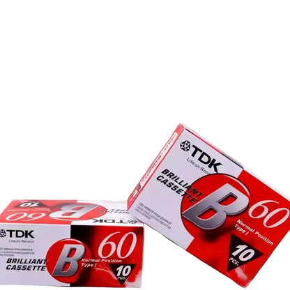 60 Minute Blank Cassette Tapes for Audio Recording (5PCS)