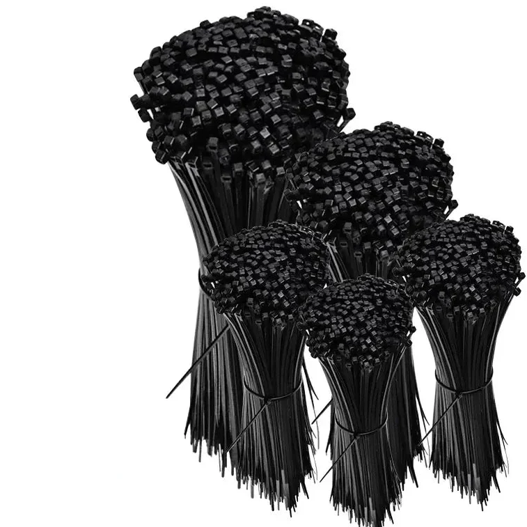500/1000PCS Self-Locking Black Nylon Cable Ties