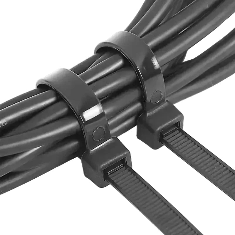 500/1000PCS Self-Locking Black Nylon Cable Ties