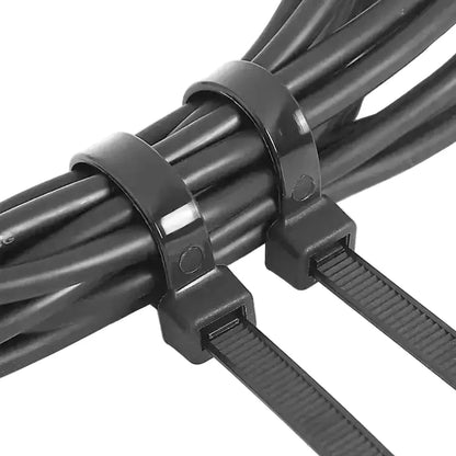 500/1000PCS Self-Locking Black Nylon Cable Ties