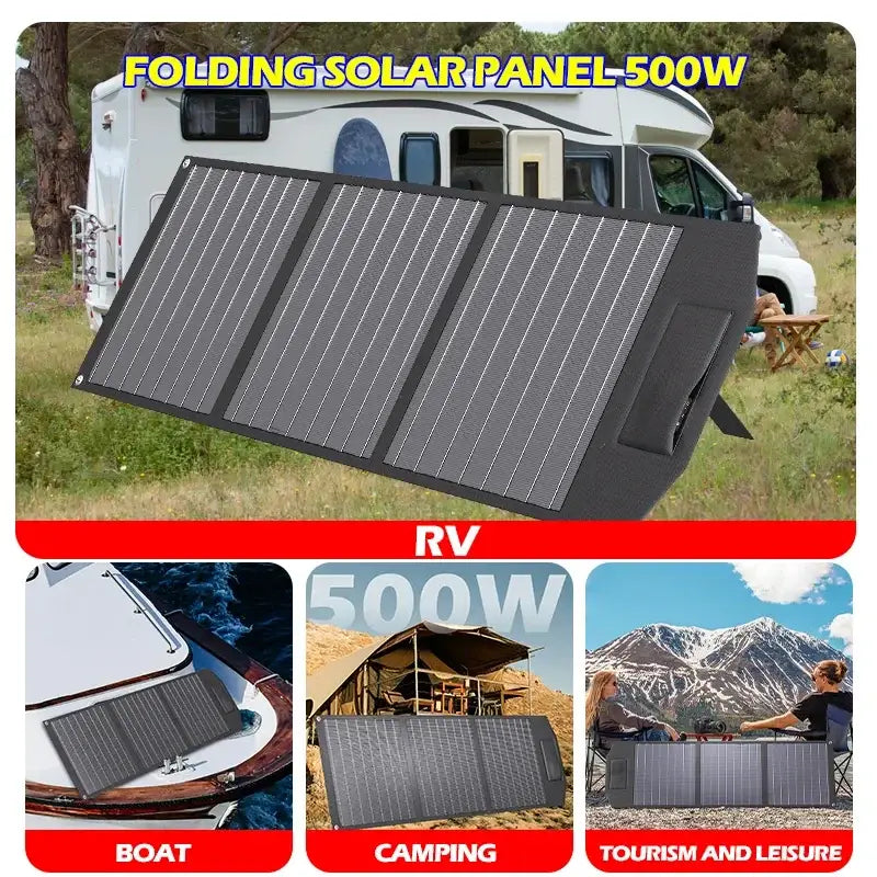 500W Foldable Solar Charger for Camping