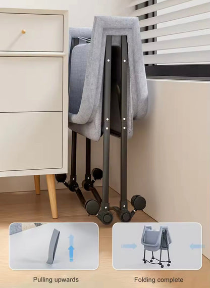 Preorder - Luna Portable Compact Folding Baby Bassinet with Canopy and Locking Wheels