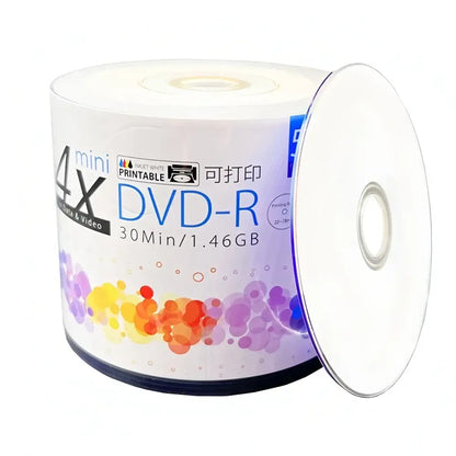 8cm Mini DVD-R 1.46GB Blank Recordable Discs (50PCS)