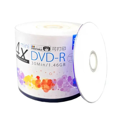 8cm Mini DVD-R 1.46GB Blank Recordable Discs (50PCS)