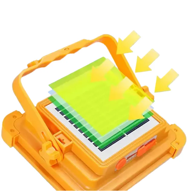 Solar Rechargeable Flood Light 10000mAh IP66 Waterproof Portable Camping & Emergency Light