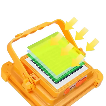 Solar Rechargeable Flood Light 10000mAh IP66 Waterproof Portable Camping & Emergency Light