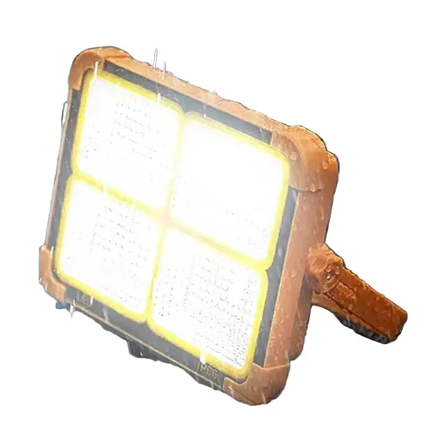 Solar Rechargeable Flood Light 10000mAh IP66 Waterproof Portable Camping & Emergency Light