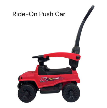 Kids Ride-On Push Truck with Lights and Music – RED