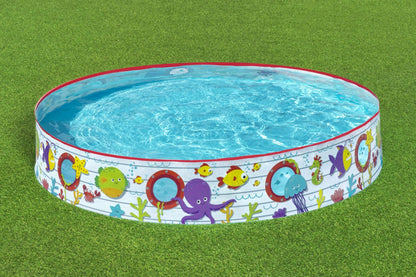 Bestway 1.52m x 25cm Kids Above Ground Pool Under-The-Sea Design