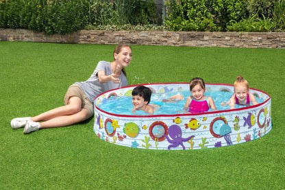 Bestway 1.52m x 25cm Kids Above Ground Pool Under-The-Sea Design