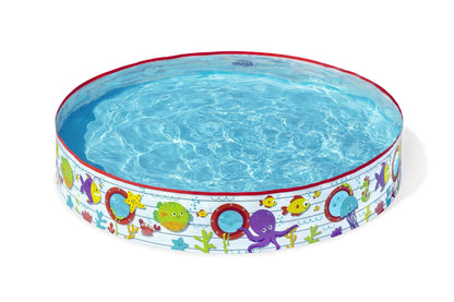 Bestway 1.52m x 25cm Kids Above Ground Pool Under-The-Sea Design