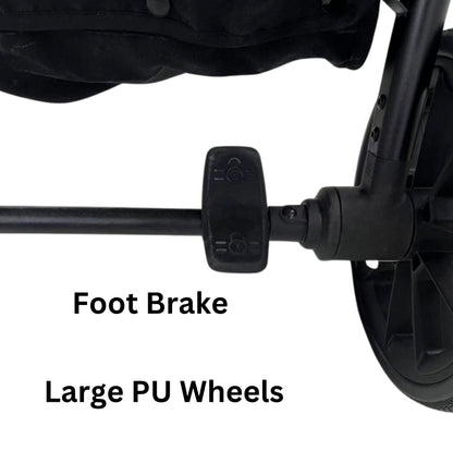 TrekTwo – Ultimate Side-by-Side Double Stroller with Cup Holder
