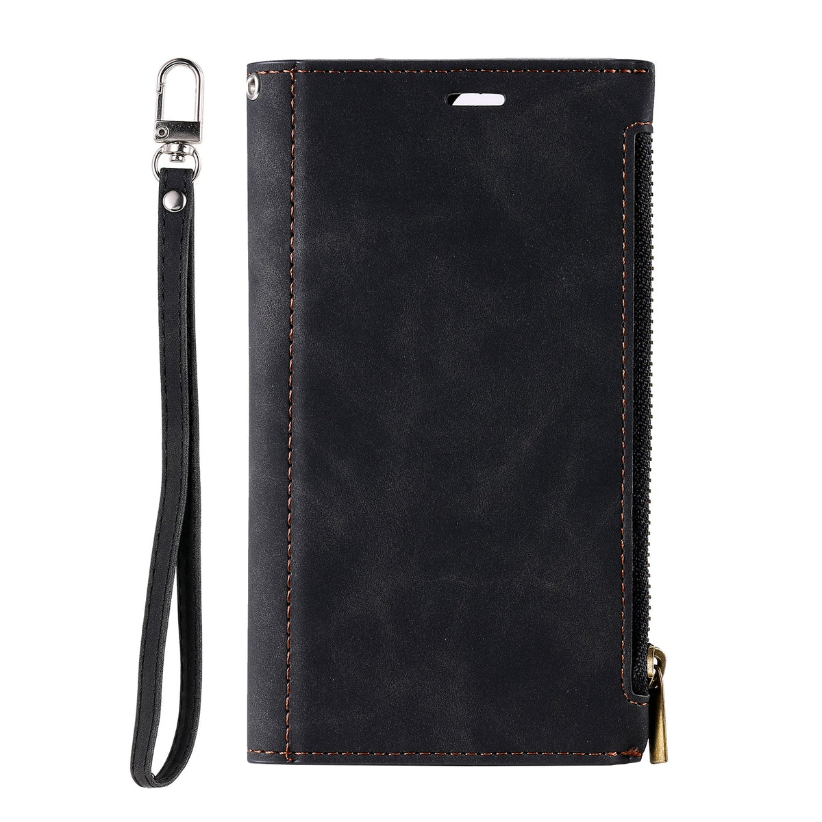 Samsung S21 Case Wallet Zipper - Black