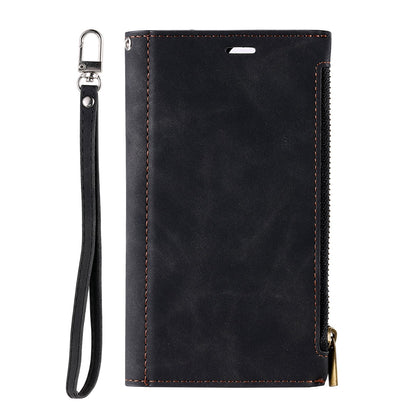Samsung S21 Case Wallet Zipper - Black