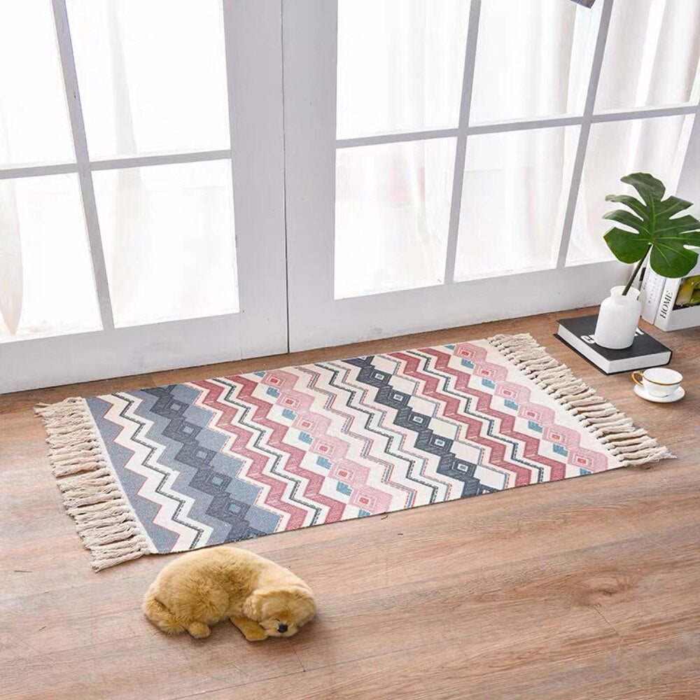 Nordic Style Cotton/Linen Rug