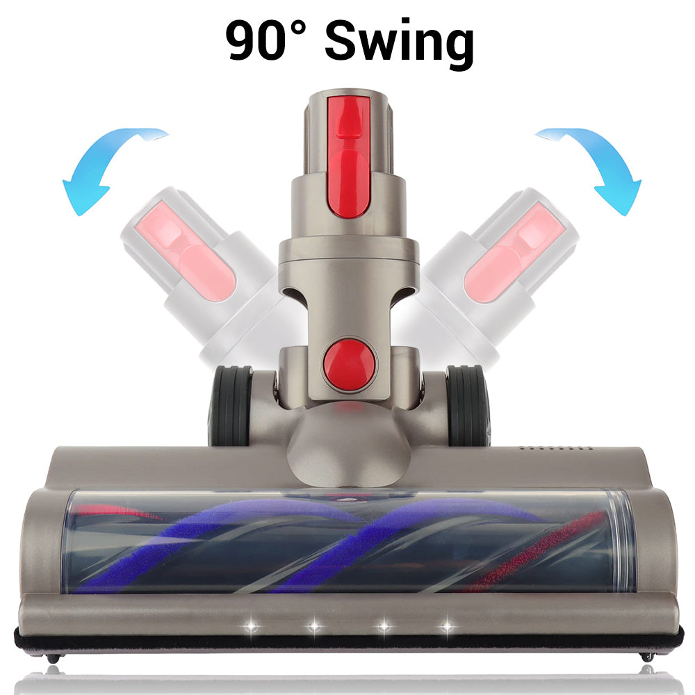 Motor Head Turbo Brush Roller LED Carpet Head For Dyson V7 V8 V10 V11 V15 - salelink.co.nz