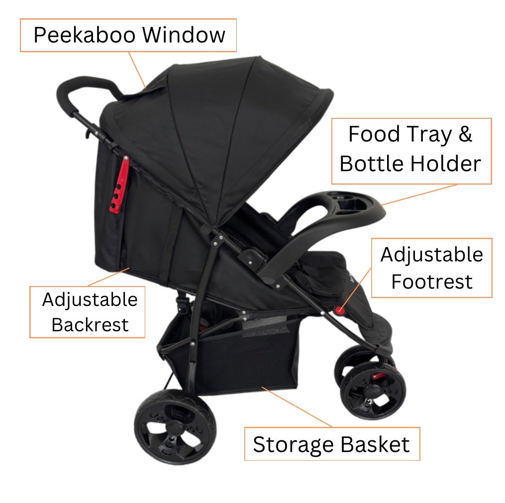 Explorer 3-Wheeler 4in1 Travel System Bundle - Stroller + Capsule + Base + All-Rider 360 Rotating Car Seat