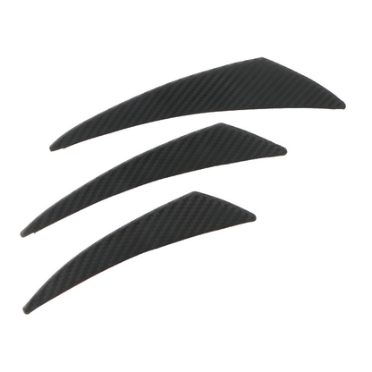 6Pcs Car Front Bumper Lip Splitter Fins Body Spoiler Canards Refit