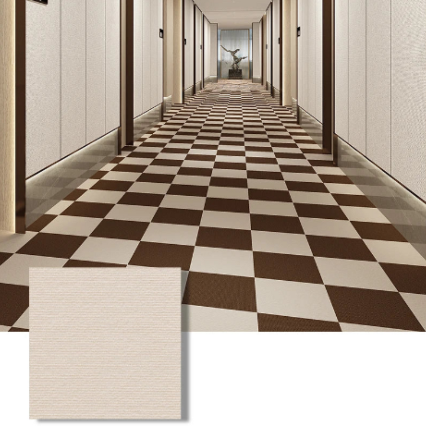 Self-Adhesive Anti-Slip Carpet Tile