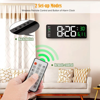 Large Digital Wall Clock