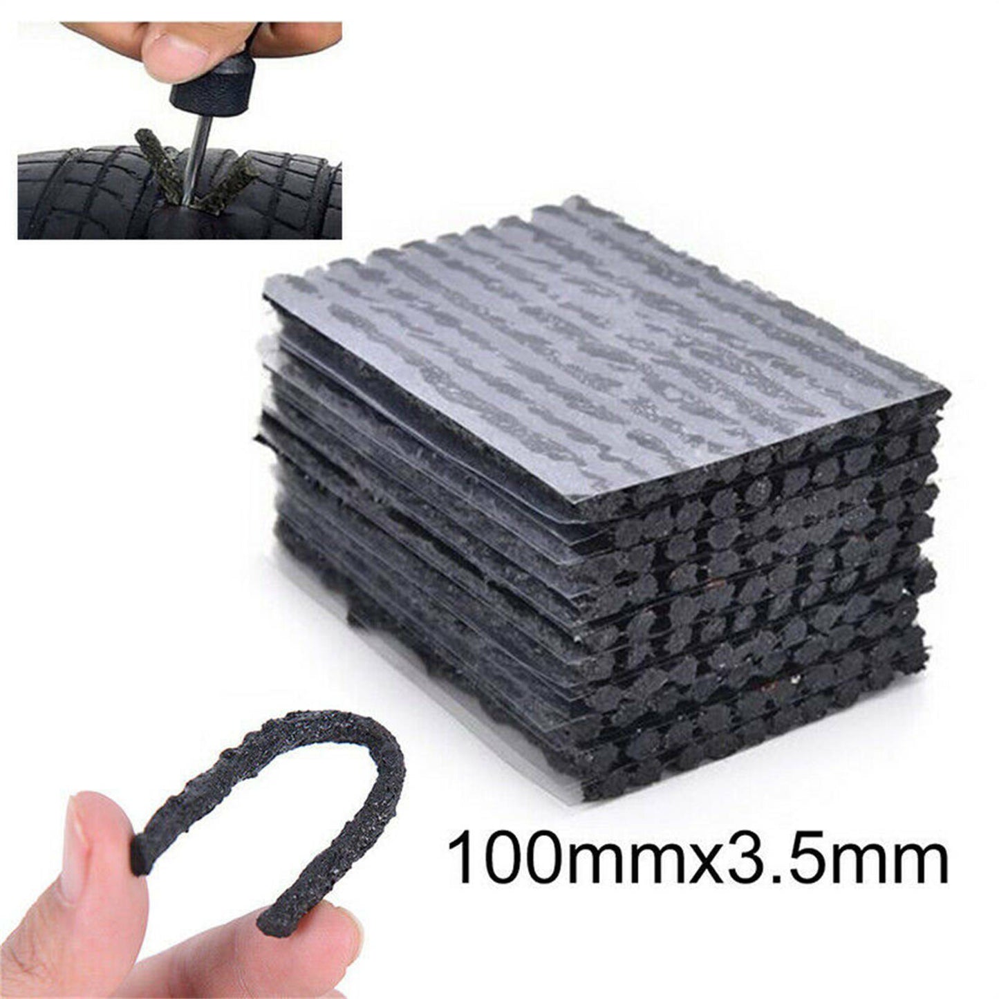 Tyre Repair Plugs 100PCS Black - salelink.co.nz