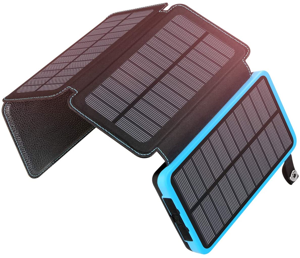Solar Power Bank with 4 Panels 25000mAh - salelink.co.nz