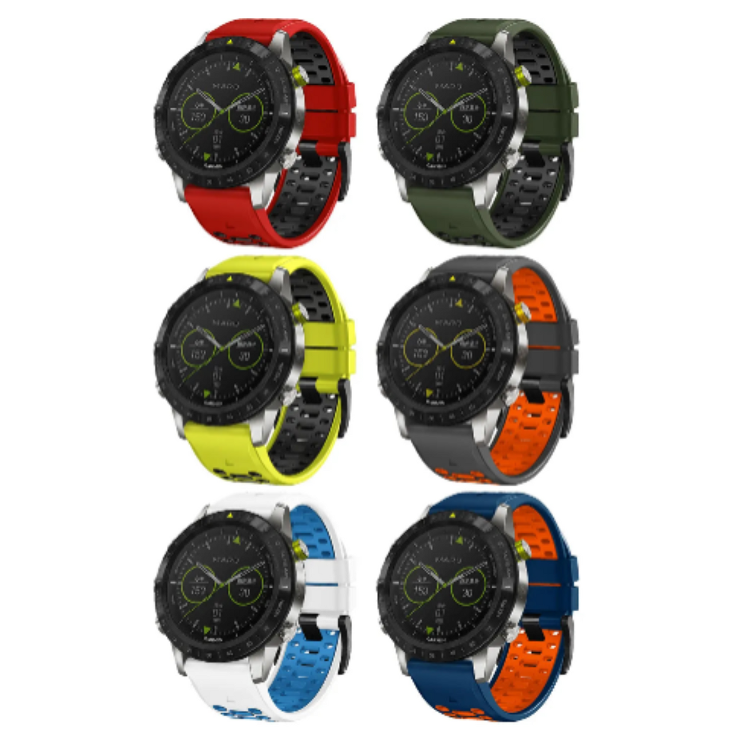 Quick Fit Silicone Strap for the Garmin Fenix 7X & 7X Pro (available in 12 colours)
