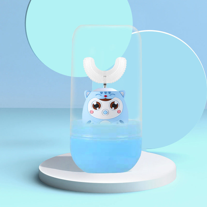 Children's U-Shaped Electric Toothbrush with Silicone Head