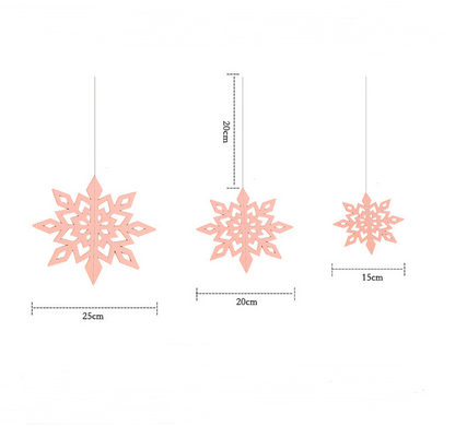 3D Snowflake Christmas Decorations